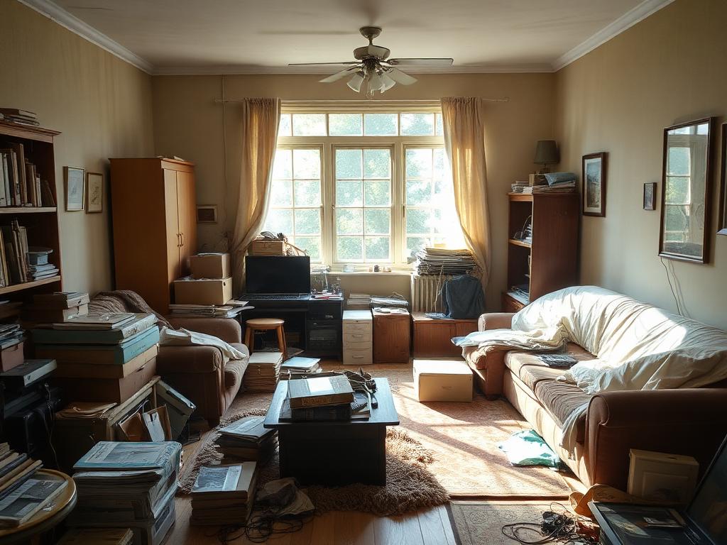 Wohnung vor und nach der Haushaltsauflösung – vorher